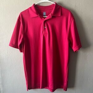 PGA Tour Red Airflux Golf Polo Size Medium